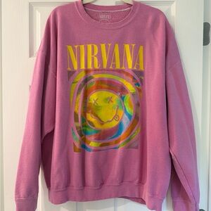 Nirvana Pink Graphic Crewneck